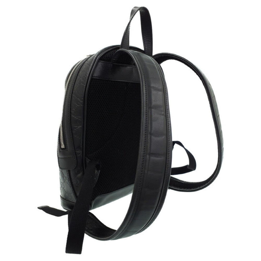 Gucci Backpack Signature Black Leather ssima